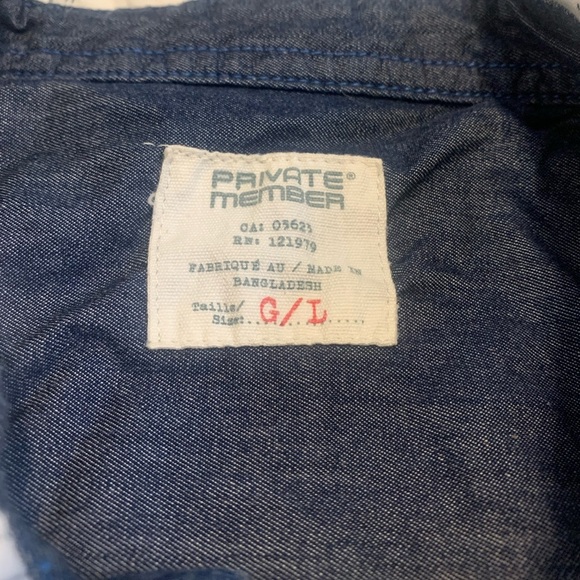 Private Member Men's Plaid Short Sleeve Button Up Shirt Size L - Picture 6 of 7